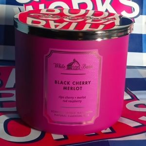 Bath & Body Works Black Cherry Merlot     3 wick Scented CANDLE